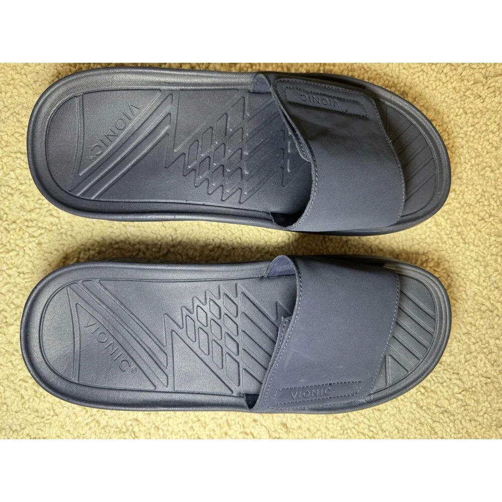 Vionic Unisex Rejuvenate Sandal Navy Blue Size Men’s US 11.5, Women’s US 13